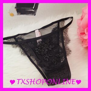 💗👙Victoria's Secret luxe beaded lace itsy mini 👙💗NWT